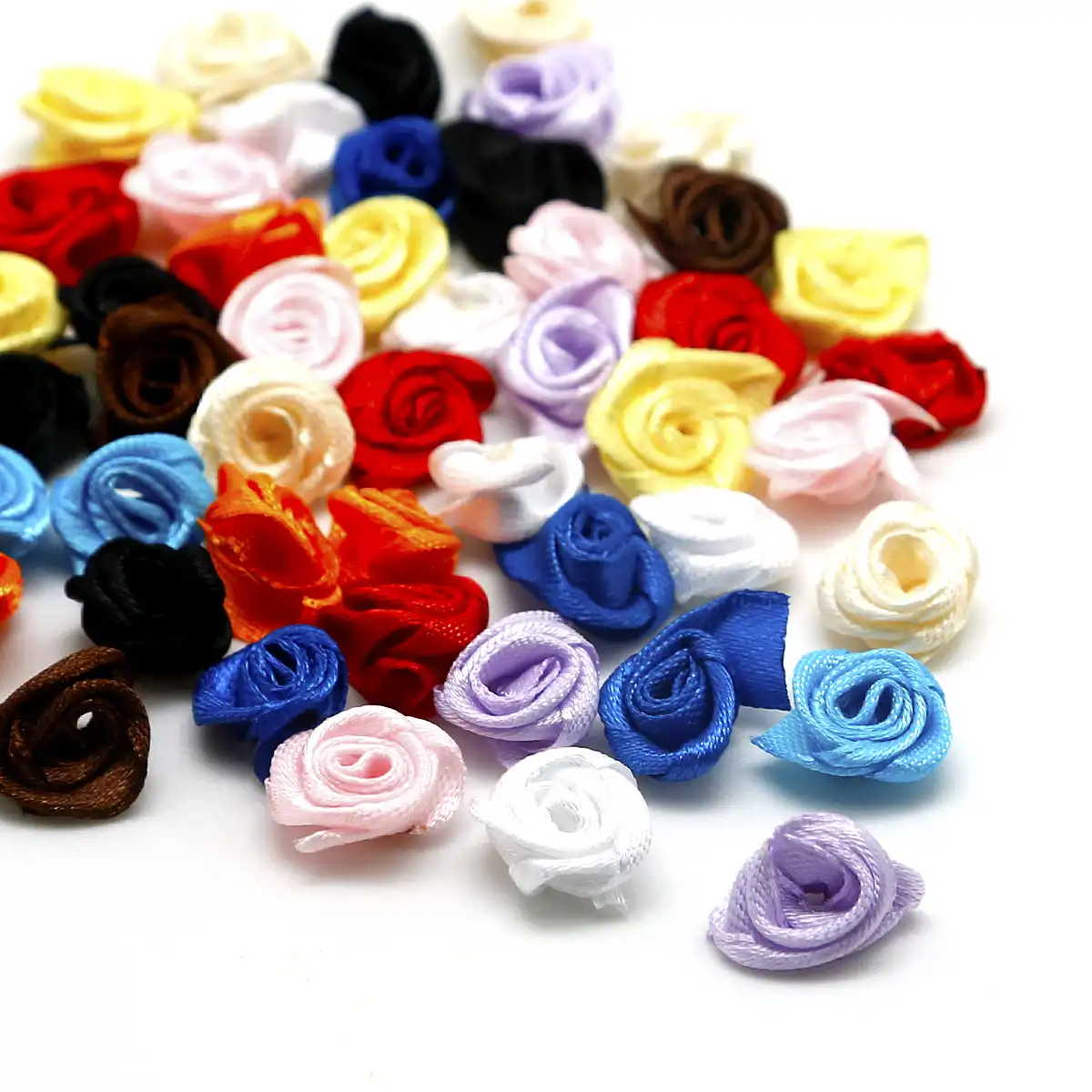 Атласная лента 1 5 см 50 цветов flowers for rose flowersatin ribbon rose flower | Ленты для шитья -32807950528