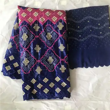 

African Bazin Riche Lace Fabric with Pearls Design of Purple Nigerian Dress Getzner Brocade Bazin Riche Fabric Free of Freight