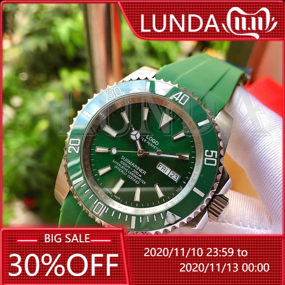 Men's Automatic Mechanical Watch 116610 hulk Ceramic 904L stainless steel strap Best Edition Bracelet Movement afbeelding