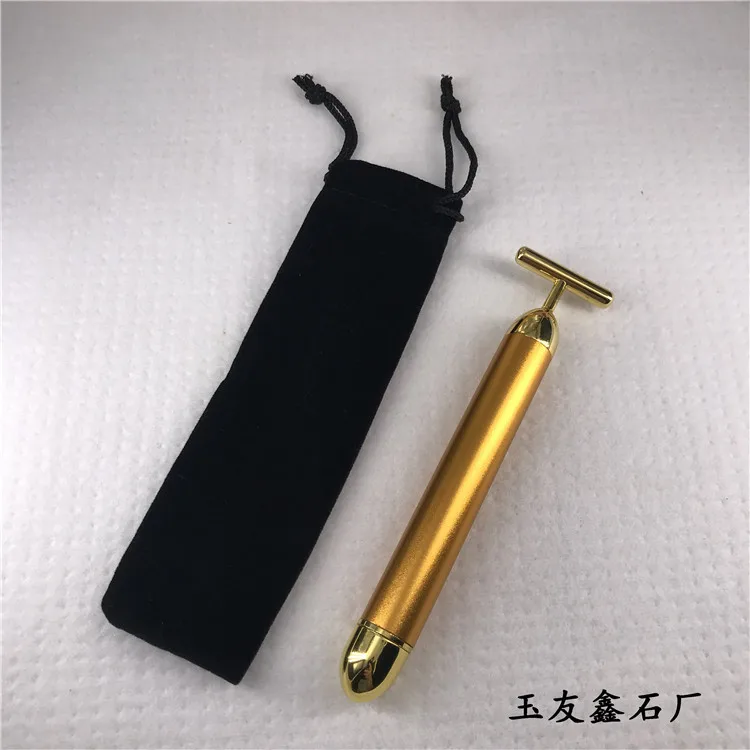 Jade Friendly Xin 24k Gold Stick Япония красота ролик морщин вытягивание массажер для лица V лицо тонкое лицо полезный продукт красота Inst