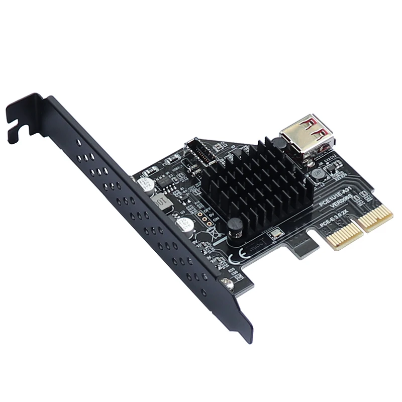 Добавить на карту PCI Express 3 0 USB 1 E карта PCIe адаптер Raiser Type USB3.1 gen2 10 Гбит/с + USB2.0