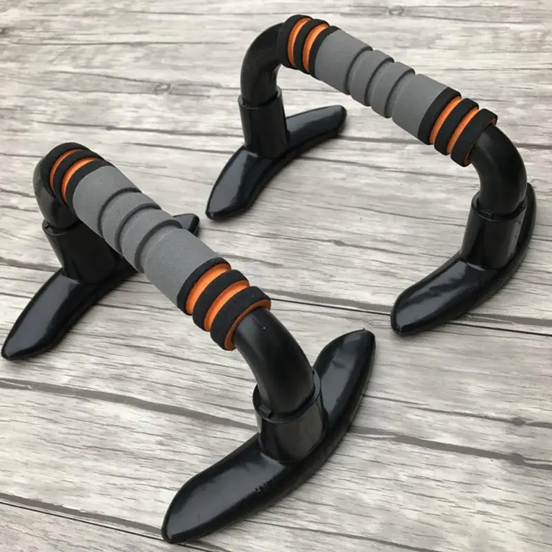 1 пара нескользящих съемных серых штанг пуш-ап стойки практичная грудная мышечная тренировка фитнес инструмент I-shaped отжимания штанги