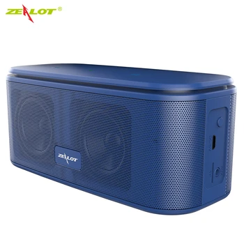 

ZEALOT S25 SoundBox Touch Control Bluetooth Speaker 2*6W Portable Wireless Speakers Stereo Sound Box with Bass and Built-in Mic