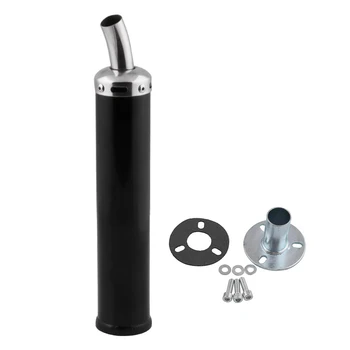 

Universal 20mm Motorcycle Exhaust Muffler Silencer 2 Stroke Exhaust Tip with Sliding Bracket Matte Motorcycle Accessories