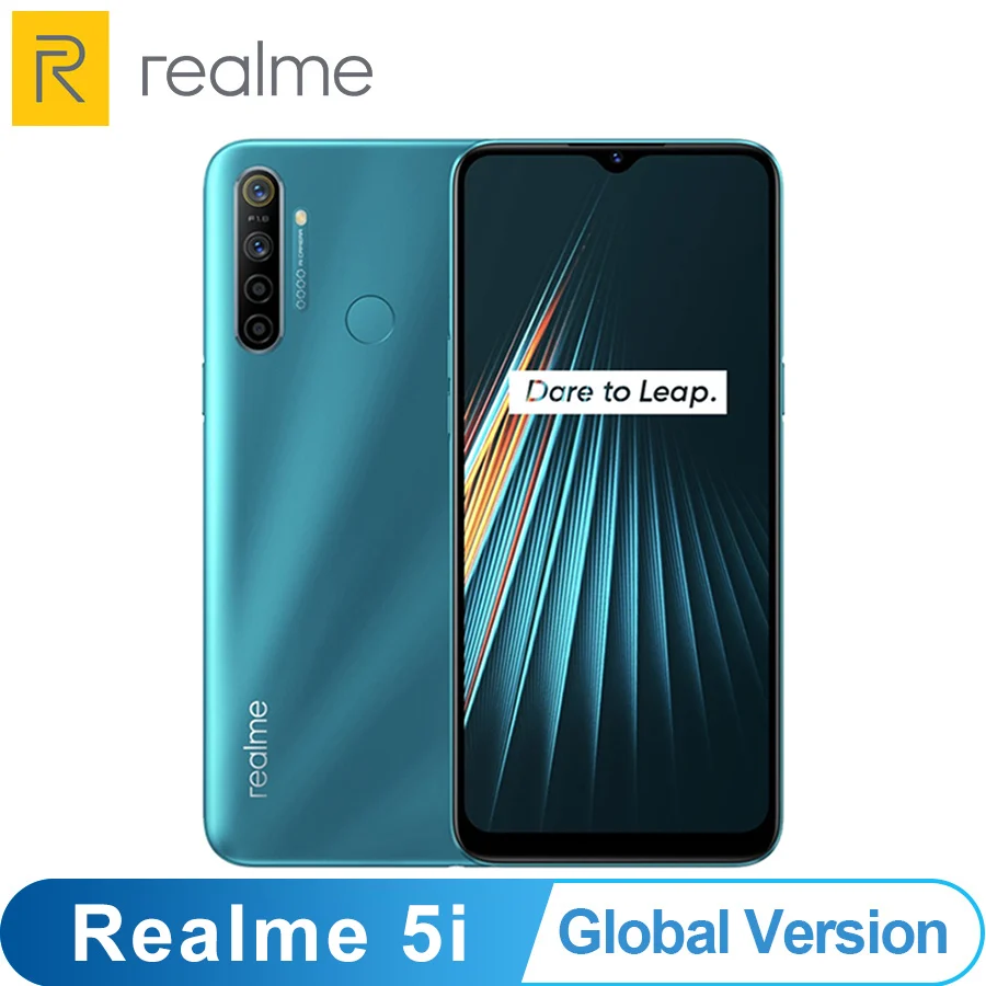 Глобальная версия смартфона OPPO Realme 5i 4 Гб + 64 ГБ Snapdragon 665 AIE 12 мегапиксельная