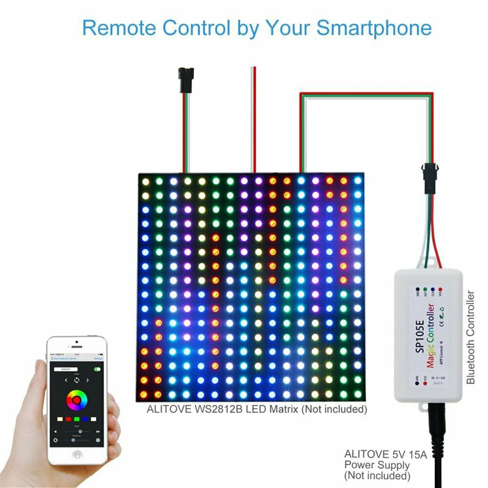 Wifi мини RGB Bluetooth контроллер мини музыка Bluetooth контроллер световая полоса контроллер для RGB RGBW светодиодный контроллер