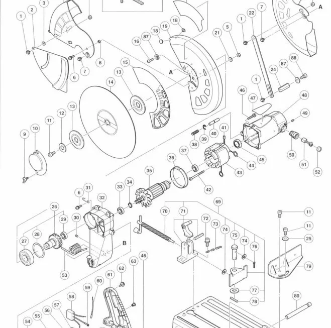 220 V-240 V CC14SF арматура роторный якорь Замена двигателя для Hitachi CC14SF резак отрезной станок