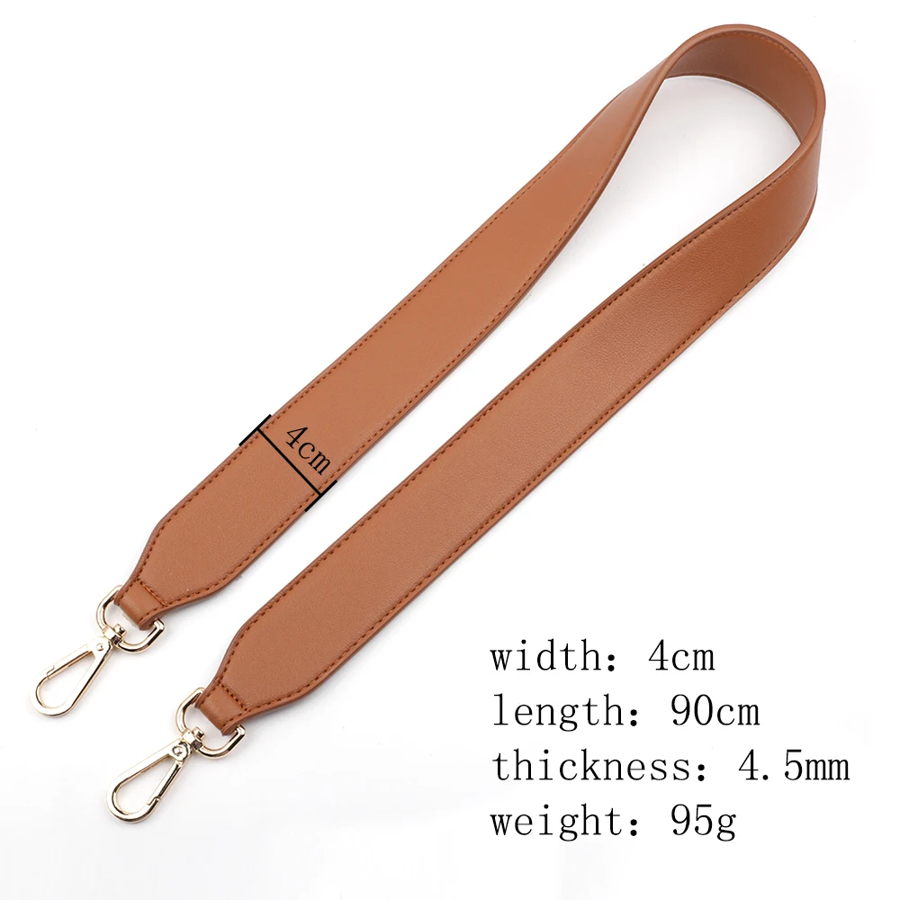 Leather Shoulder Strap with Double-Sided Tan Leather 3/4 Wide