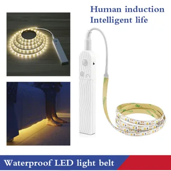 

Novelty LED Indoor Lighting Intelligent human body induction lamp Portable Lighting LED Bed Closet Night light 5V Battery Power