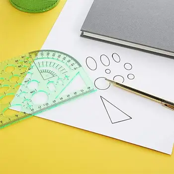 

6pcs House Plan Furniture Drawing Durable Interior Design Architectural Template Drawing ruler set