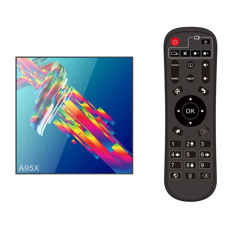 Мини ПК Смарт ТВ коробка Android 9 0 2G/16G четырехъядерный 1 Ghz 2 4G Wifi с портом Rj45 Usb3.0 Hdmi Tf