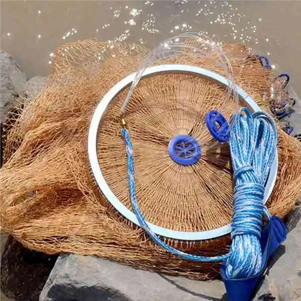 Tire Line Hand Throw Net Hand Net Fishing Net Fishing Net Drop