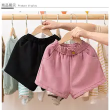 Новое поступление детских шорт, высококачественные вельветовые шорты с эластичной резинкой на талии для девочек 4, 5, 6, 7, 8, 9, 10 лет, штаны для крупных девочек на осень и зиму