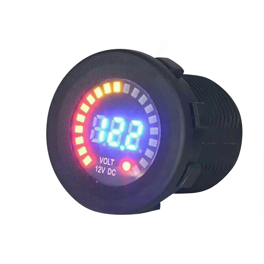

12 V Waterproof Monitor Modified Plug Universal Mini Voltmeter Car Motorcycle Digital Display Battery Gauge Easy Use Led