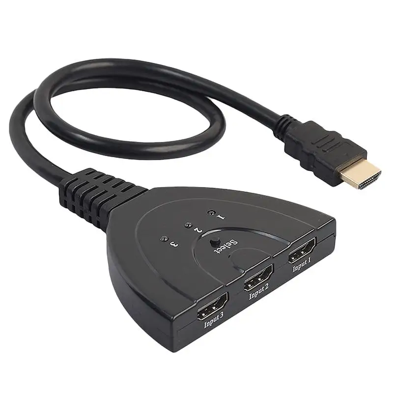 4K * 2K 3D Mini 3 порта HDMI коммутатор 1.4b сплиттер 1080P в 1 выход порт концентратор для DVD HDTV