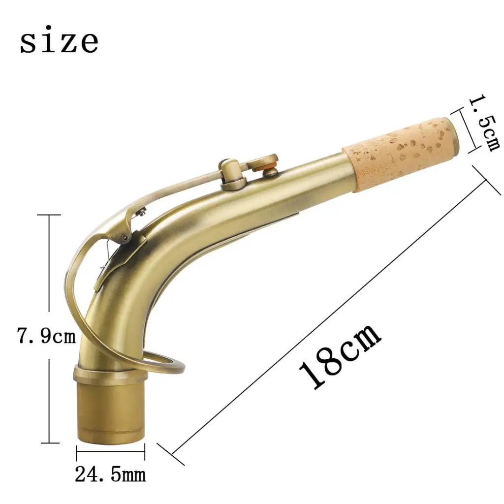 Саксофон с изгибом для E Flate Alto Sax Замена Accs 24,5 мм Диаметр шеек