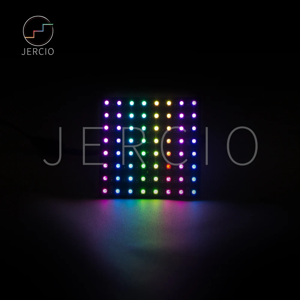 JERCIO SK6812 WS2812B сменный ЖК-экран панели 8*8 пикселей Матрица экрана 2427/RGB IC чип индивидуально адресуемый DC5V