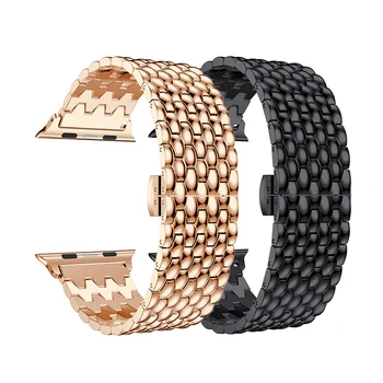 

watch Accessories for apple watch 4 5 band 42mm 38mm 44mm 40mm iwatch series 5/4/3/2/1 watchband luxury stainless steel bracelet