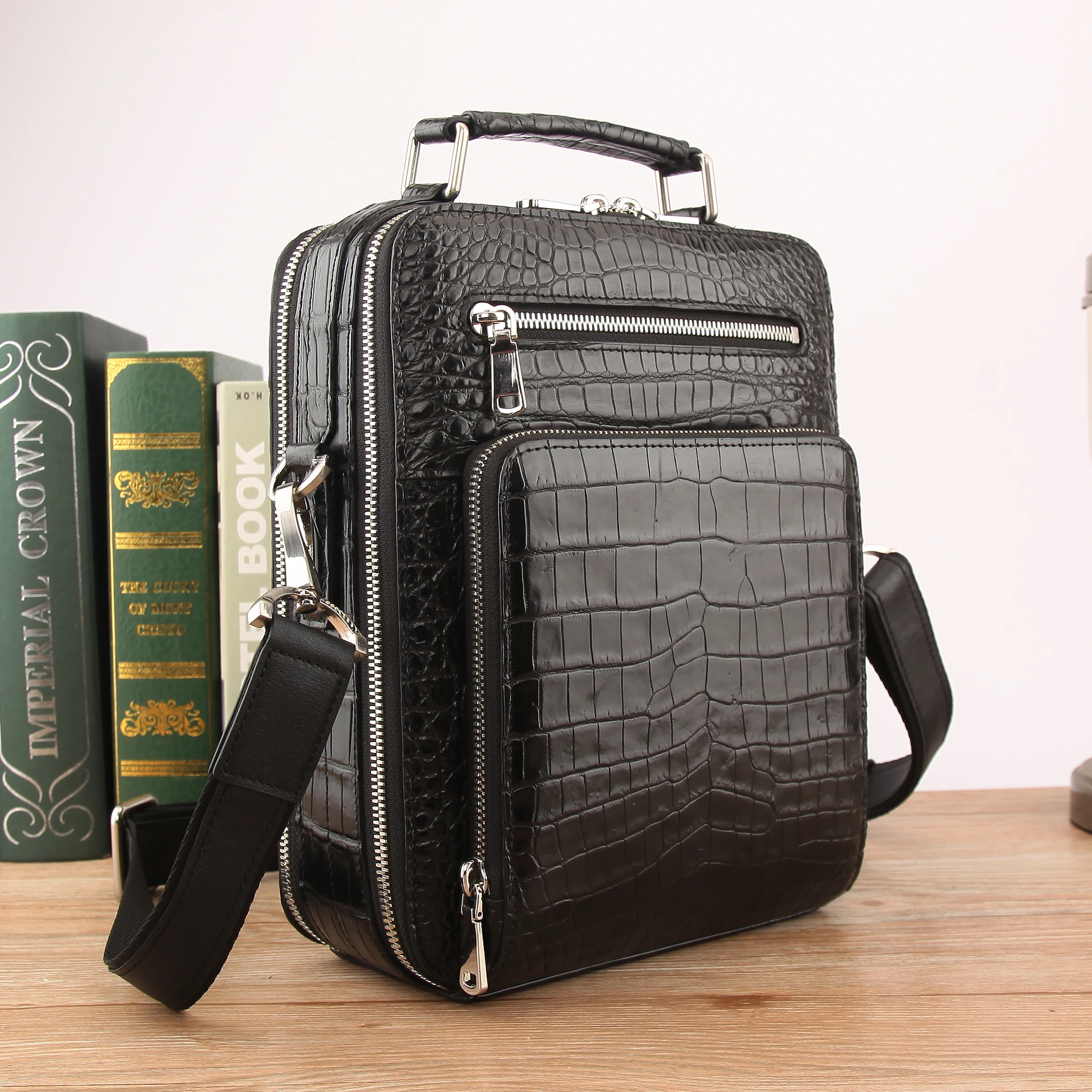 Новинка Высококачественная Мужская сумка через плечо из 100% натуральной