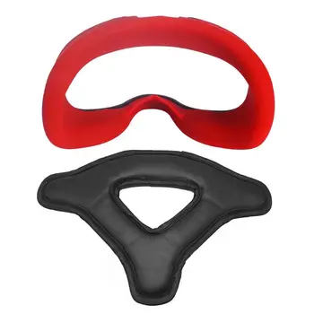 

1Set Soft Silicone Face Mask Cover with Headset Foam Protection Pad for Oculus Quest VR Glasses Headset Accessories