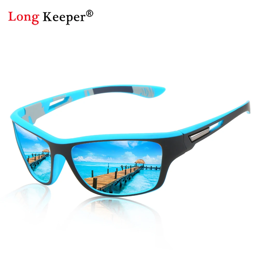 Men's Polarized Sunglasses Outdoor Sport Driving Fishing Riding Square Glasses 