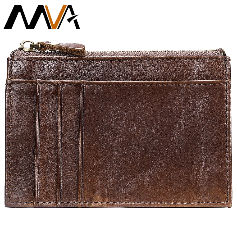 

MVA Mens Wallets Slim Thin Minimalist Wallets for Men & Women RFID Front Pocket Leather Card Holder Wallet Small Mini Coin Purse