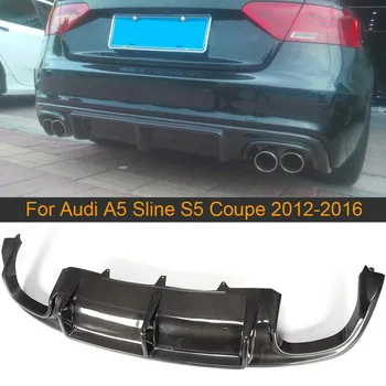 

Car Rear Bumper Diffuser Lip Spoiler for Audi A5 Sline S5 Coupe 2012-2016 Convertible Non A5 Standard Rear Diffuser Carbon Fiber