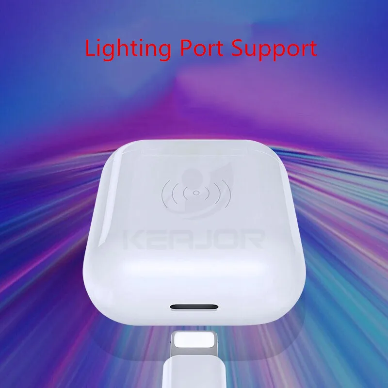 Keajor беспроводной зарядный чехол для Apple Airpods Bluebooth Pairing Pop up Windows Charge Box Air pods 450 мАч