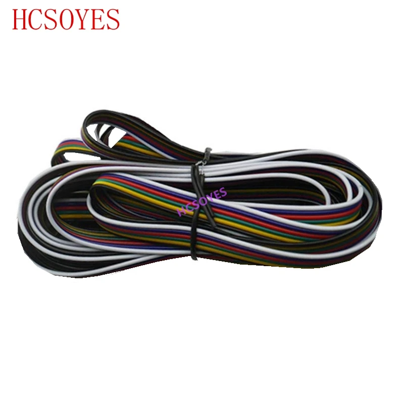 5 ~ 100 метров 2pin 3pin 4pin 5Pin 6pin 22 AWG Удлинитель электрический провод кабель