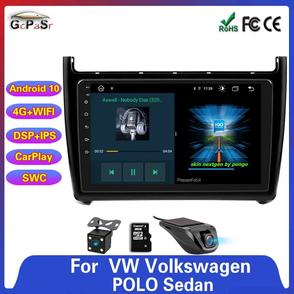 4G + 64G 9 &quot2 Din Android 10 автомобильный Радио GPS навигация мультимедийный плеер для