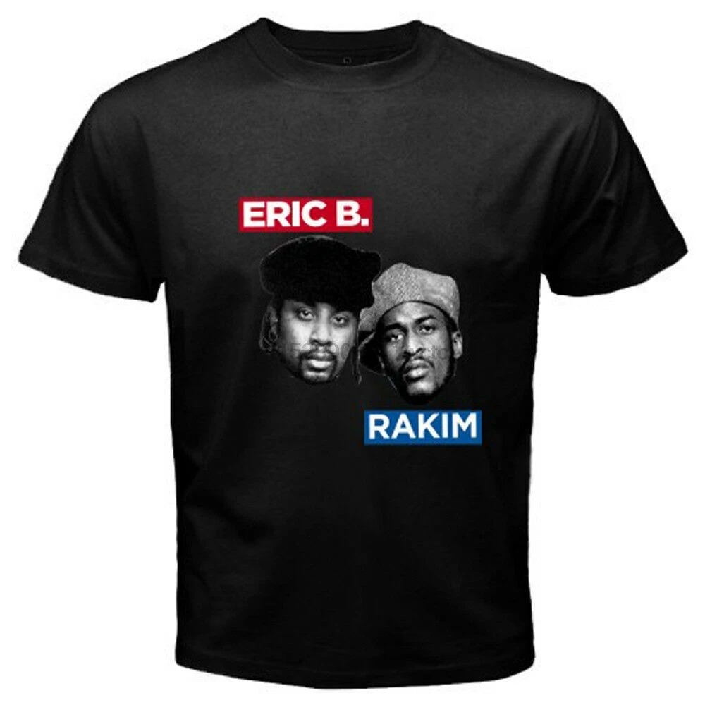 Новинка Мужская черная футболка в стиле хип-хоп с изображением Эрика B &amp amp Rakim Paid