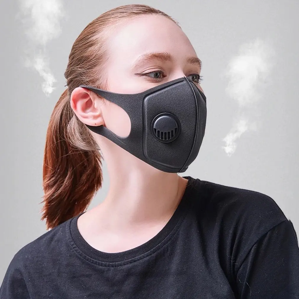 Pm2.5 с дыхательным клапаном маска пыли и тумана трехмерная мягкая маска из губки маска для взрослых детей
