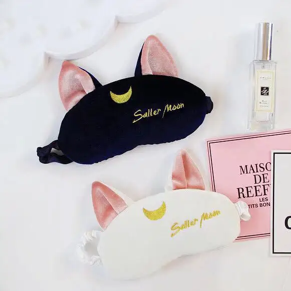 

Meng Cute Cartoon Pretty Girl Warrior Luna Eyeshade Travel Line Pajama Help Sleep Nursing Eye Patch