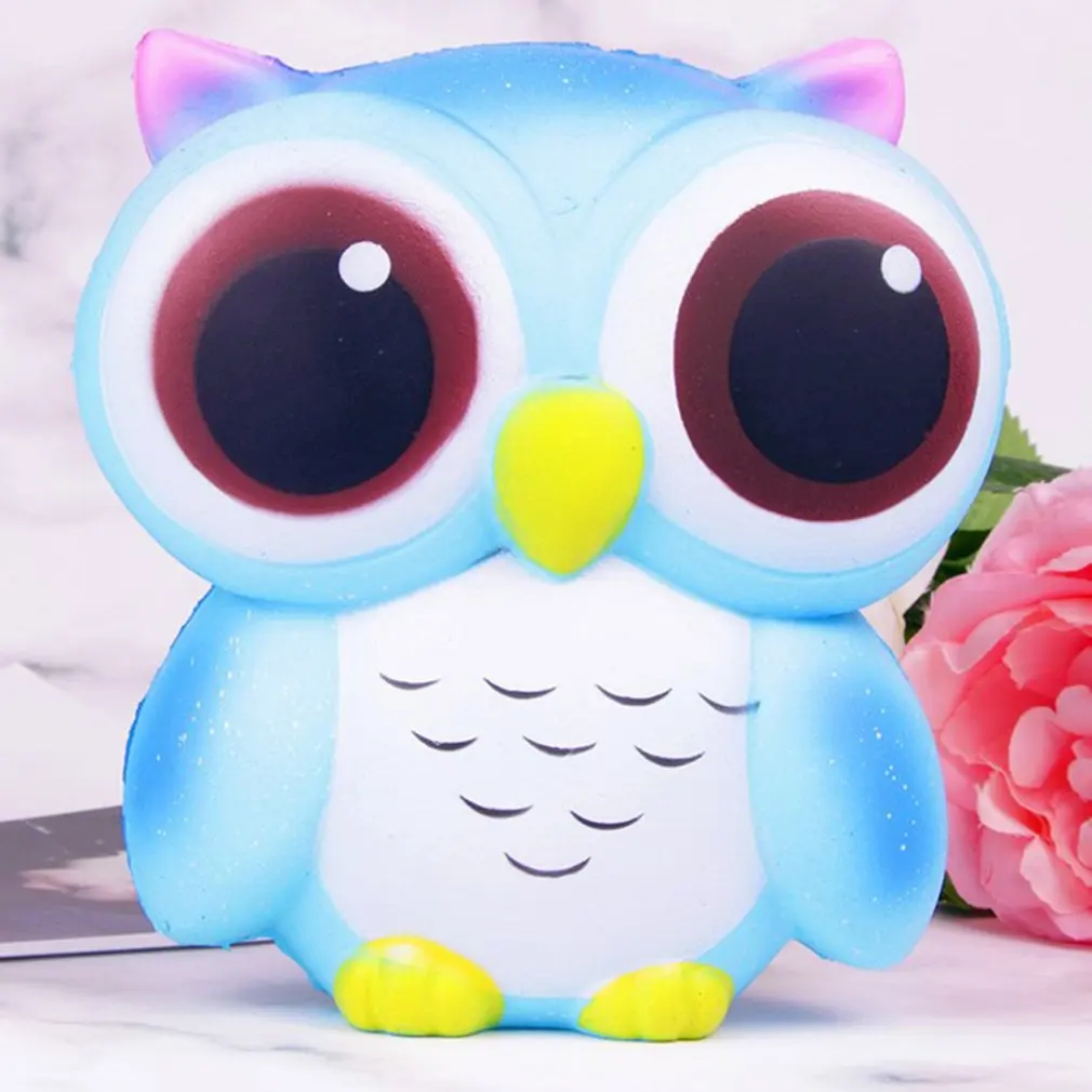 OCDAY Милая Kawaii Сова Мягкая кукла игрушка мягкая медленно поднимающаяся галактика Сова Squeeze пакет игрушка-гаджет детские игрушки для взрослых снятие стресса игрушки