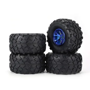 

4Pcs AX-3004 Rim Rubber Tyre Tire Wheel Plastic Hub for 1/10 RC Bigfoot Model HSP HPI Beadlock Spare Parts