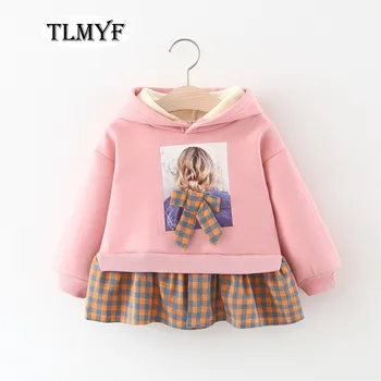 

YOU worth having NEW baby girl's lovely thick long sleeve Windbreaker dress Spring&Autumn both wear,free shipping 20200321-3