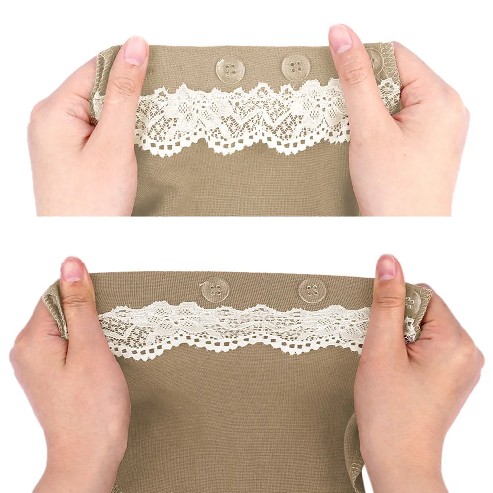 Maternity Pregnancy Waistband Belt Soft Adjustable Elastic Pants Lengthening Waist Extenders Button Mother Loose Pants Belt