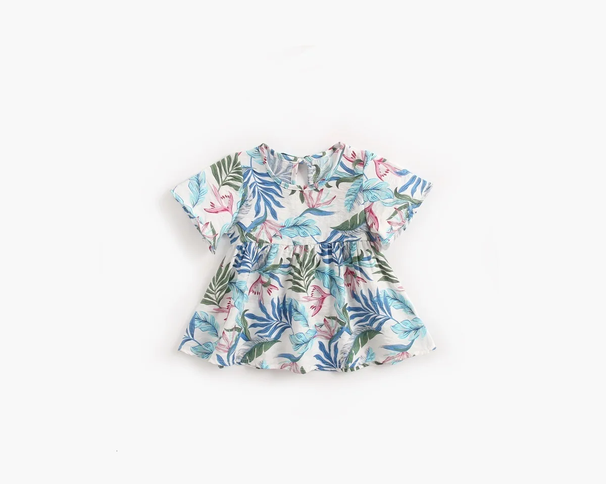 Newborn Bodysuit Outfits Baby Clothing Short Sleeve Cotton Summer New Cute Baby Girls Anti-mosquito Clothes Fashion Soboba