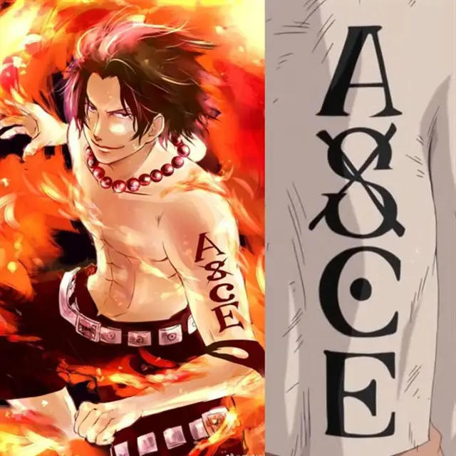 ace and portgas d. ace image  One piece tattoos, One piece ace, One piece  manga