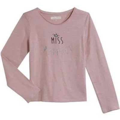 Футболка с длинным рукавом «Miss Perfect» розовая In Extenso