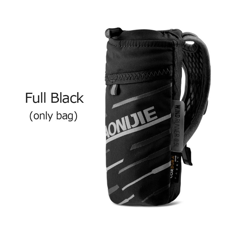 Only Full Black Bag AONIJIE сумка для воды, ручная, быстрое сцепление, быстрая укладка, фляга, бутылка для воды, сумка, 6,8 дюймов, держатель для телефона, сумка, гидратация, марафон - Цвет: Only Full Black Bag
