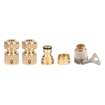 

5Pcs of Faucet Nozzle Adapter Garden Plumbingfittings Internal/External Thread Fittings for Garden Kitchen Aquarium