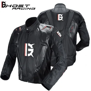 

GHOST RACING Motorcycle Jacket Motorbike Riding Jacket Windproof Motocross Full Body Protective Gear Armor Winter Moto Clothing
