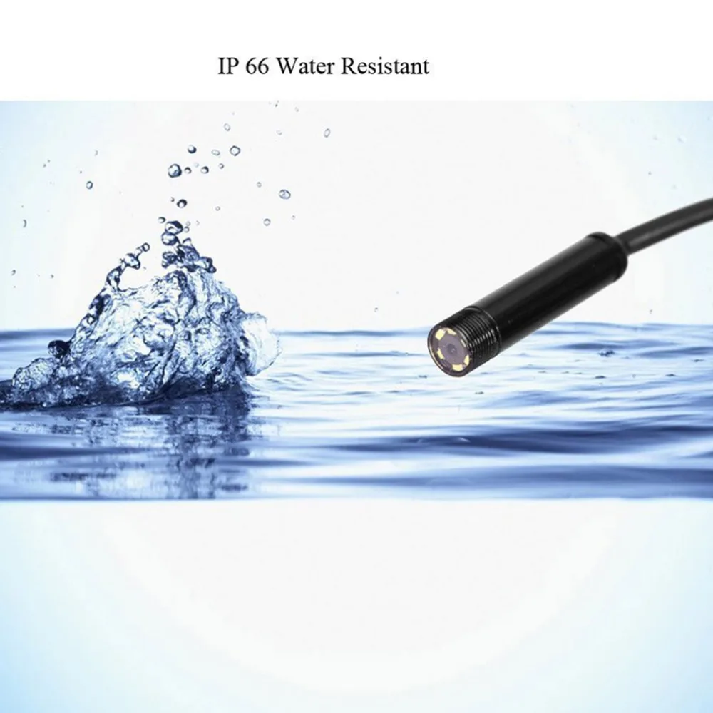 7 мм микро USB эндоскоп 2 м 5 м кабель Водонепроницаемый 6-Led бороскоп эндоскоп инспекционная трубка визуальный Камера