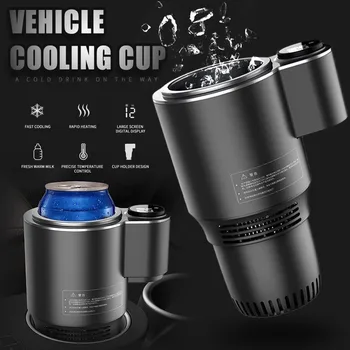 

12V Car Heating And Cooling Cup Fast Cooling And Heating Cup Stainless Steel Travel Tlectric Heating And Cooling Cup Vehicle