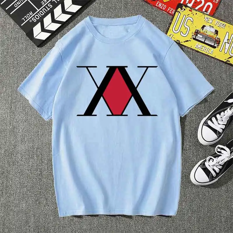 

Hunter X Hunter T Shirt Men Kawaii Summer Tops Cartoon T-shirt Karate Graphic Tees Fashion Tee Shirt Unisex Harajuku Shirt Male