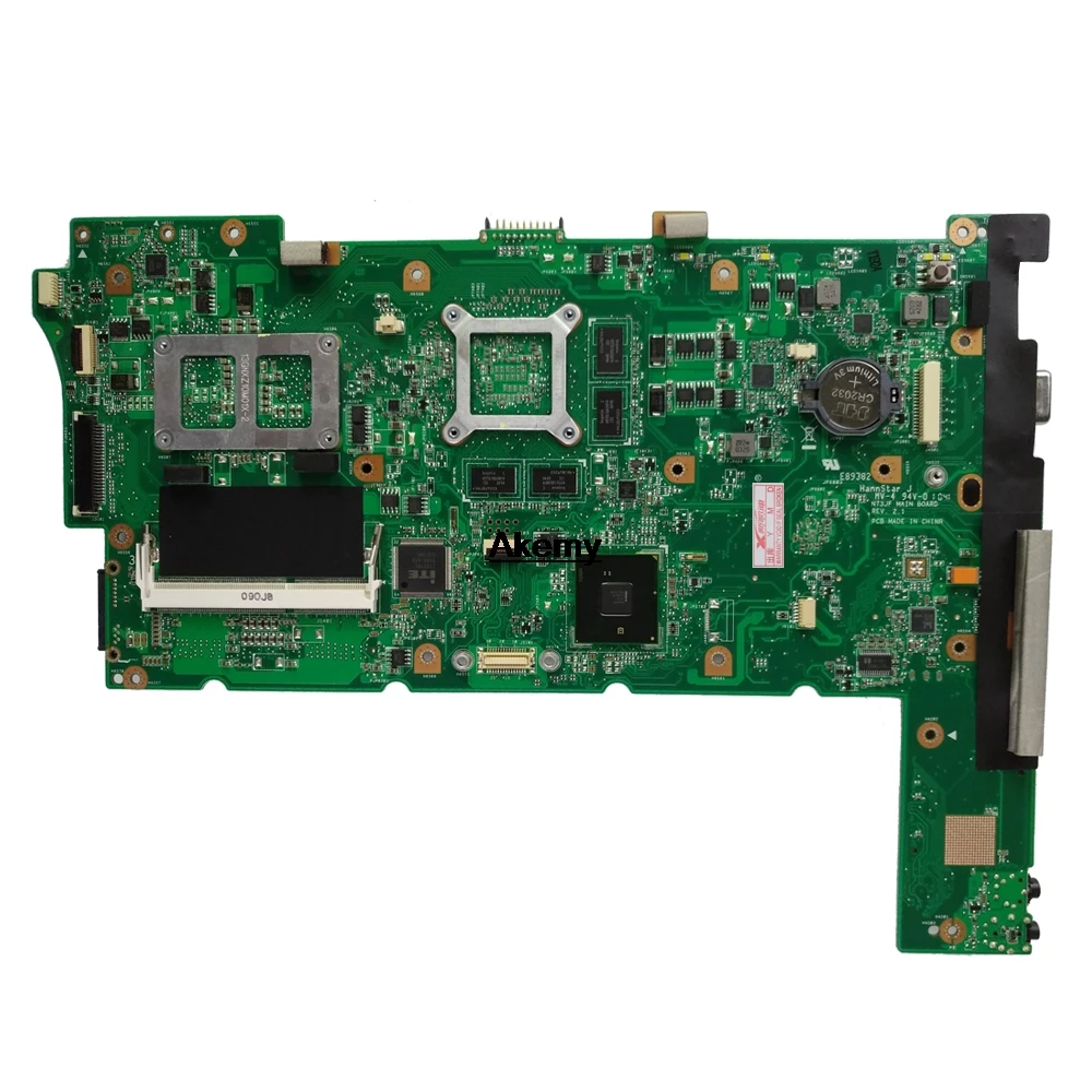 Akemy Оригинальный ноутбук материнской платы для ASUS N73JN N73JG N73JQ N73JF REV: 2,1 60-NZYMB1100-C14 плата 2 ram-гнёзда 100% тестирование