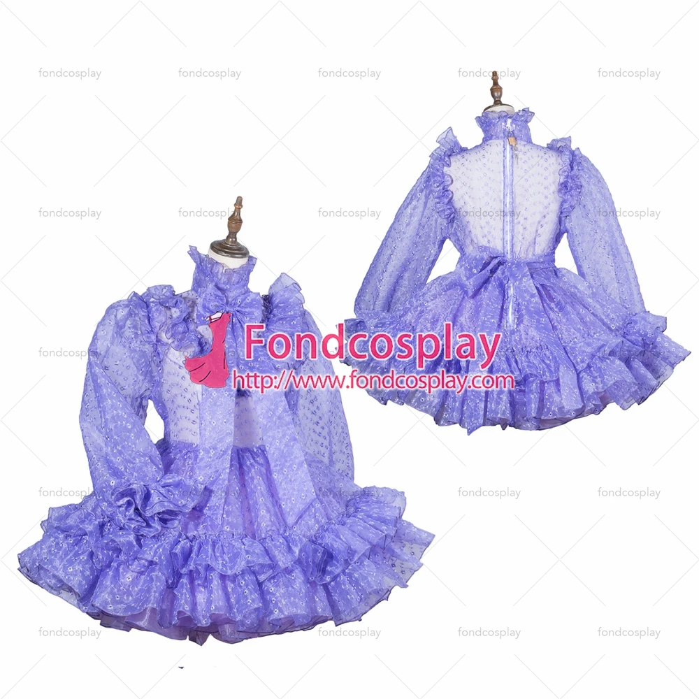 Sissy maid satin dress lockable  cosplay costume Tailor-made