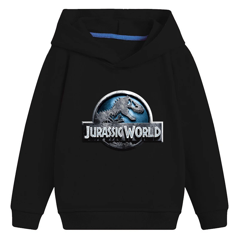 Jurassic Park/World Dinosaur Kids Hooded Hoodies Girls Clothes Casual Cool Children Sweatshirts Baby Pullover Tops,KMT5443 new children's hoodies