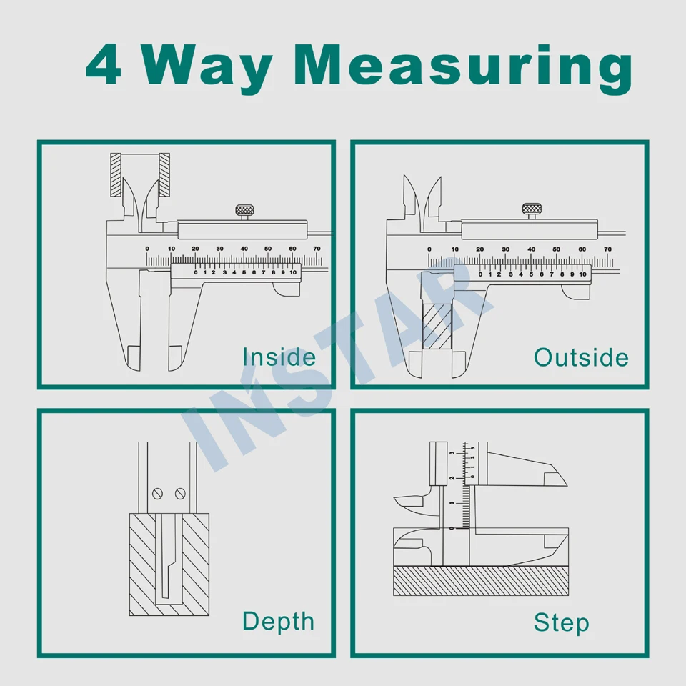 do mono-bloco do calibre do vernier de